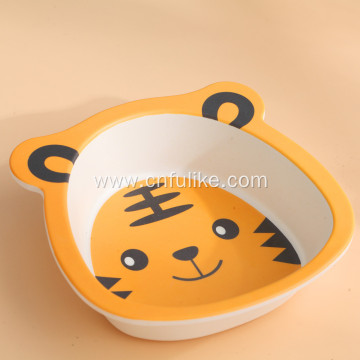 5 Piece Tiger Bamboo Meal Tableware Set